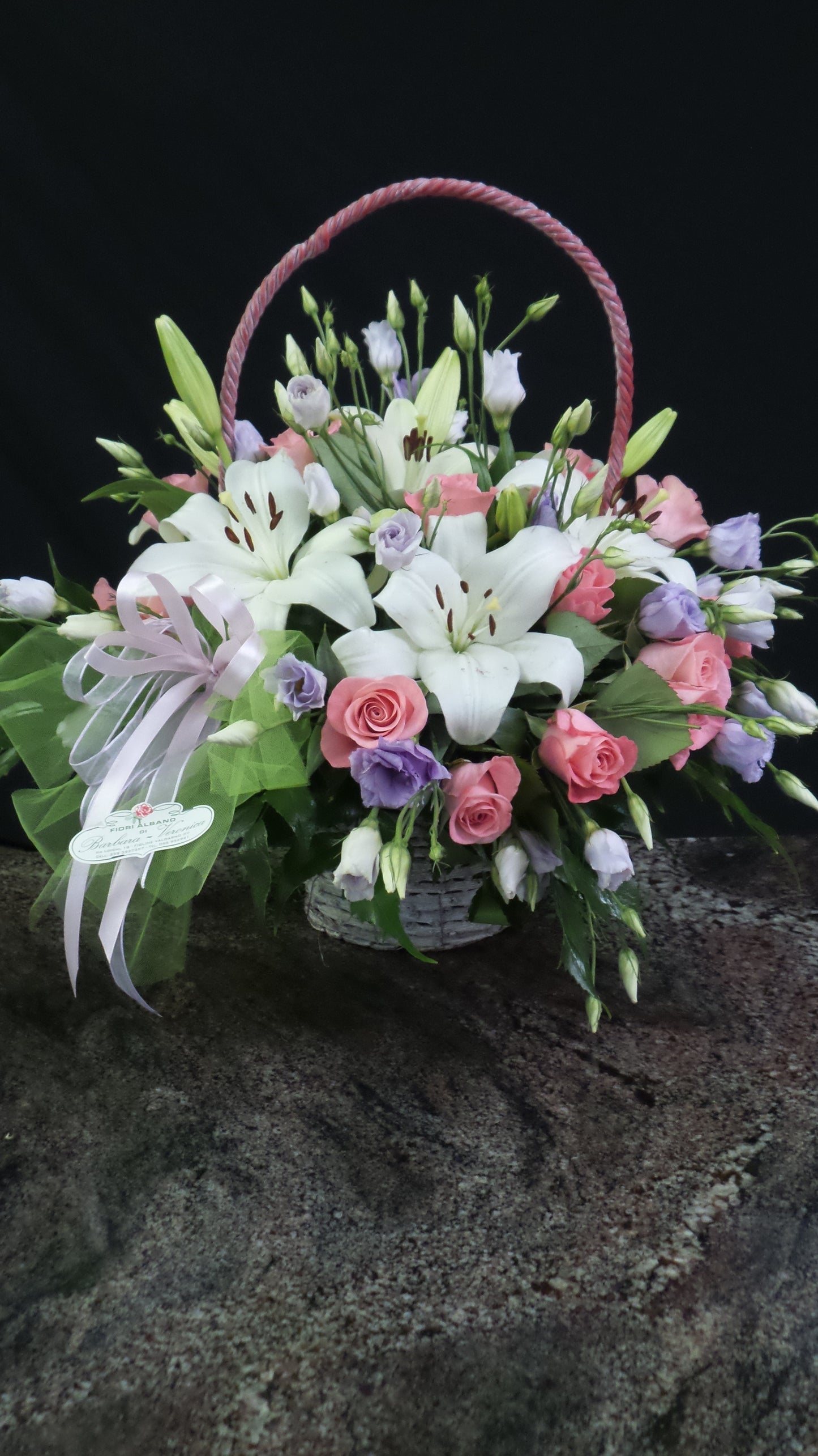 cestino di fiori