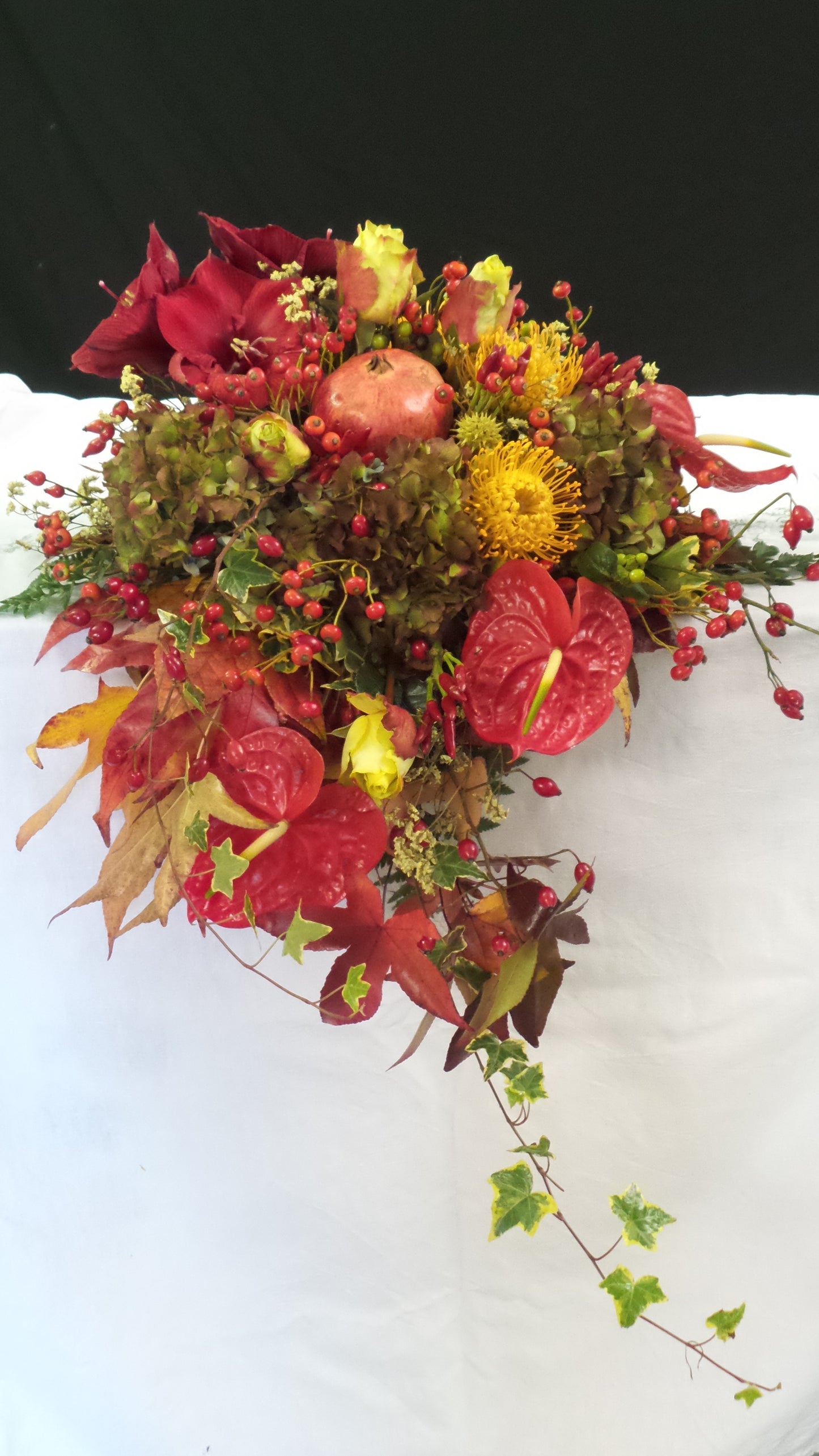 composizioni regalo di frutta e fiori