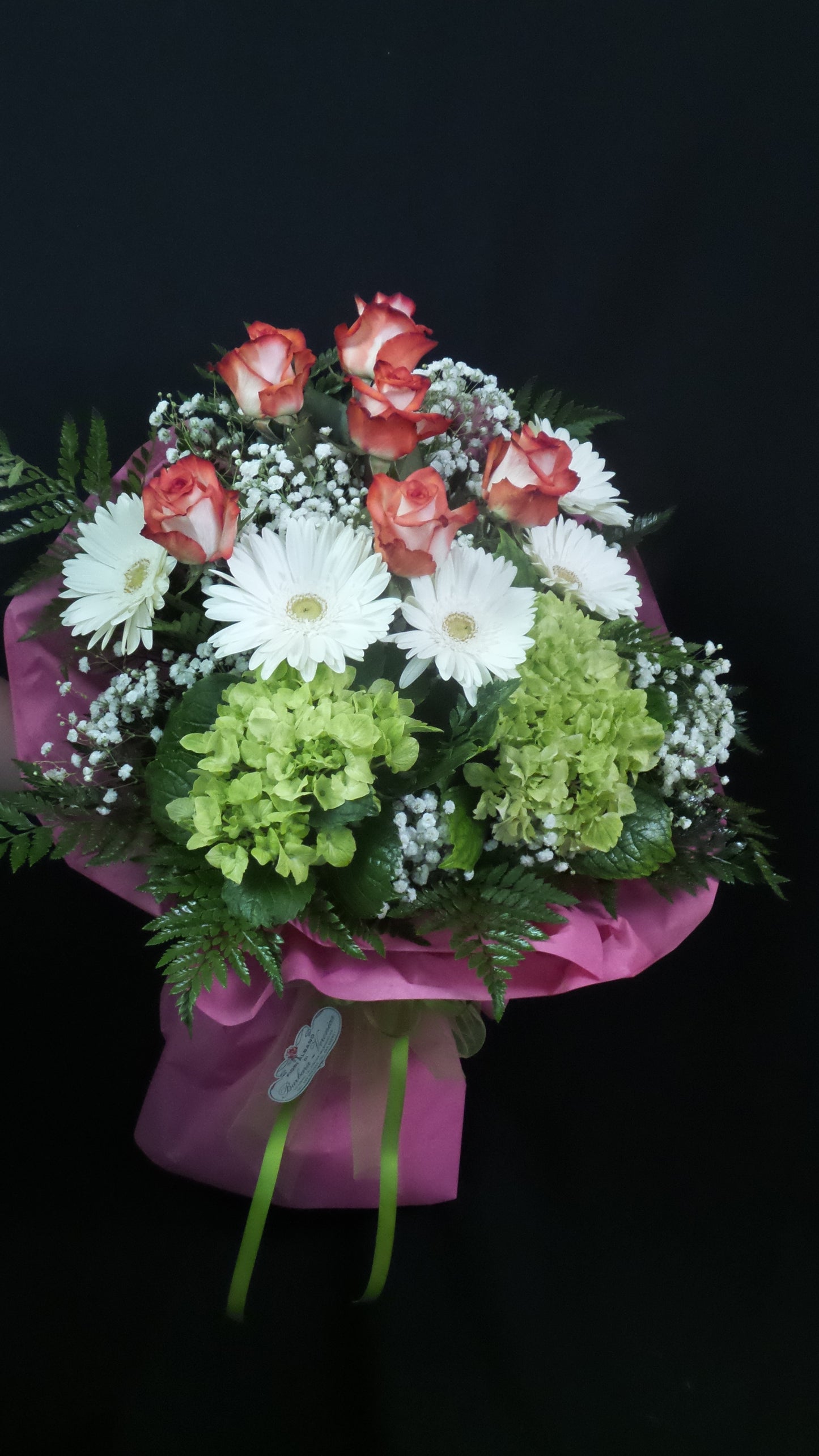 Fascio rose e gerbere