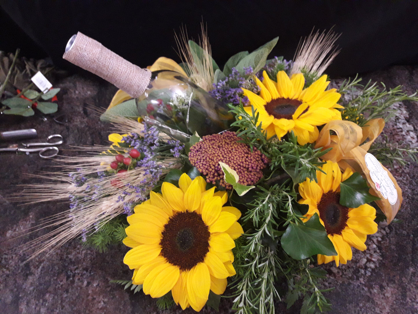 Centro tavola country