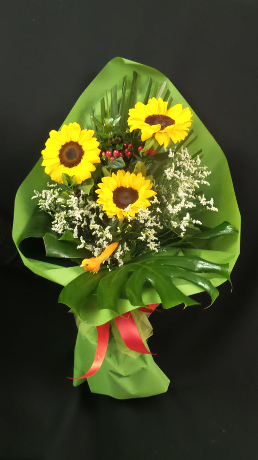 Fascio di 3 girasoli