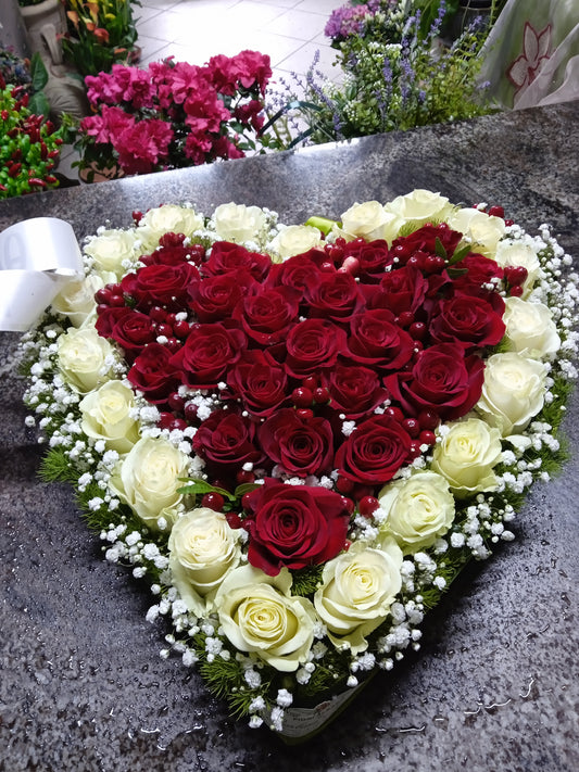 Cuore rose rosse
